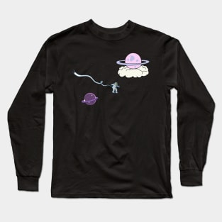 Astronaut floating in space Long Sleeve T-Shirt